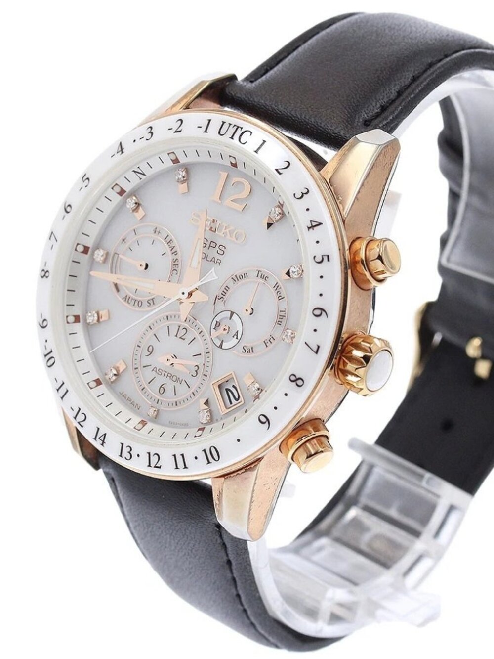 SEIKO Astron SBXC004/5X53-0AC0 11P diamond Solar Powered Radio Men's_939864